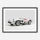 Ferrari 250 Testa Rossa in Silver Wall Art