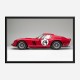 Ferrari 250 GTO in Red Wall Art