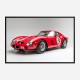 Ferrari 250 GTO in Red Wall Art