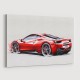 Red Ferrari 458 Sketch Wall Art