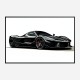 LaFerrari Concept Car in Black Wall Art