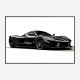 LaFerrari Concept Car in Black Wall Art