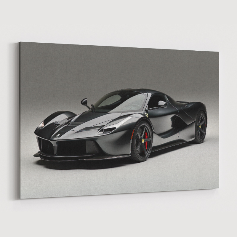 LaFerrari Black Wall Art