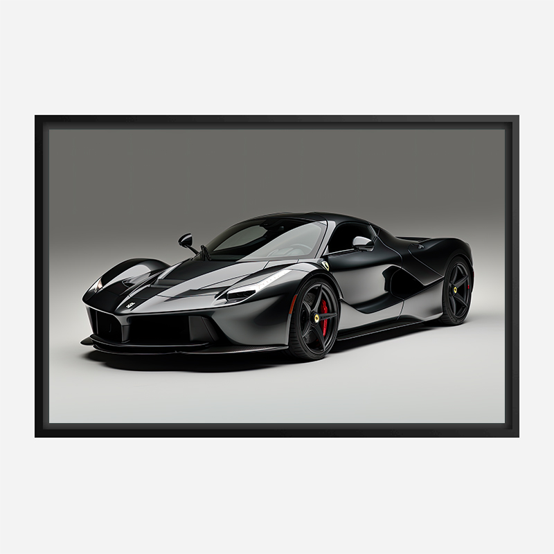 LaFerrari Black Wall Art