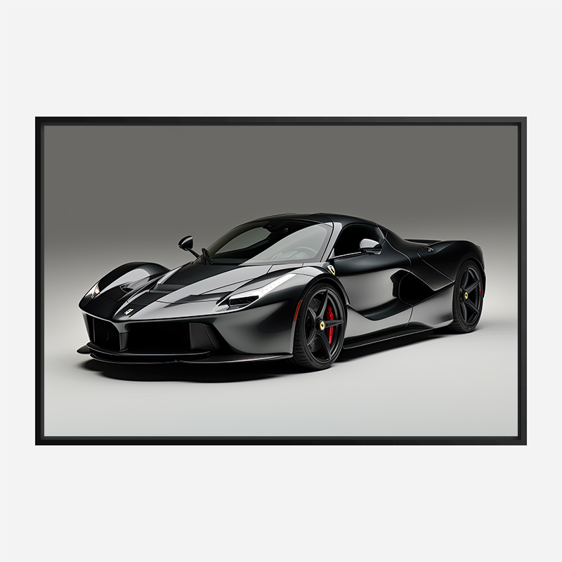 LaFerrari Black Wall Art