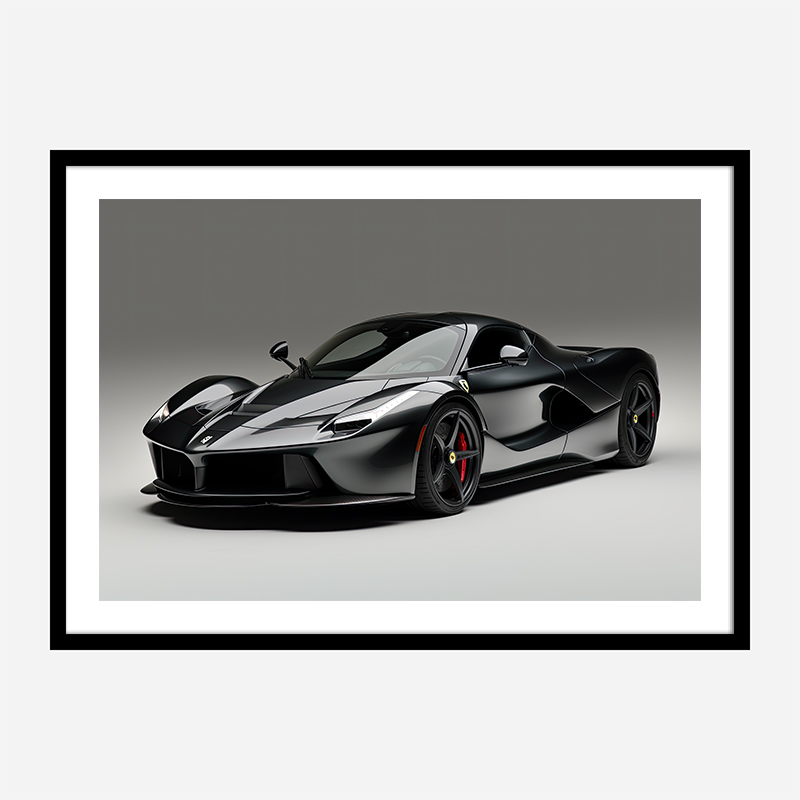 LaFerrari Black Wall Art