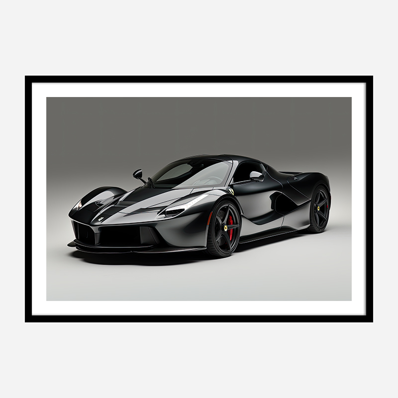 LaFerrari Black Wall Art