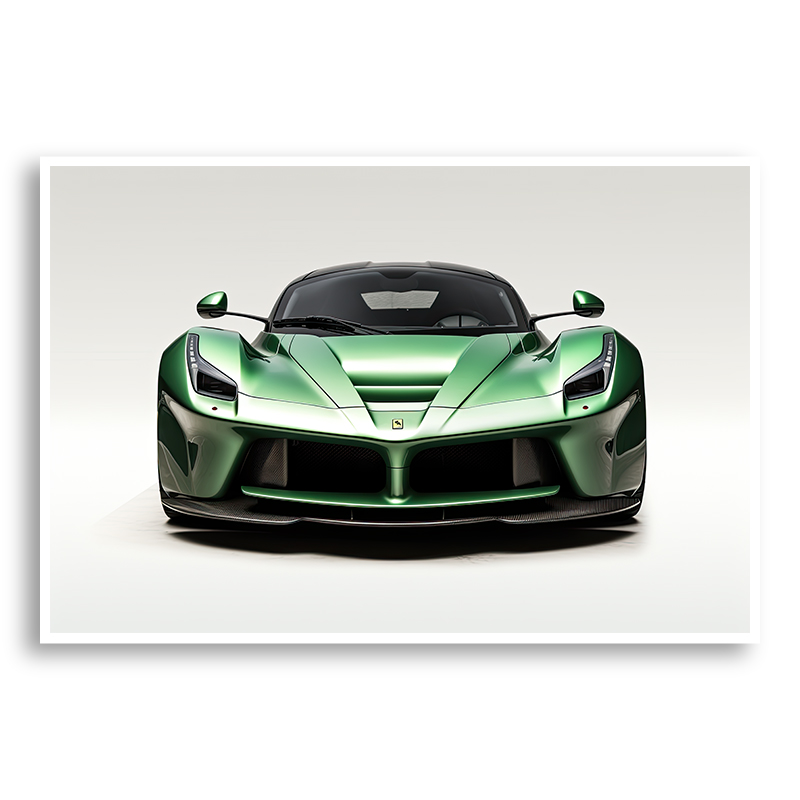 LaFerrari Green Wall Art