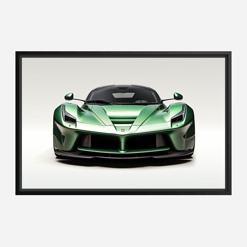 LaFerrari Green Wall Art