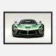 LaFerrari Green Wall Art