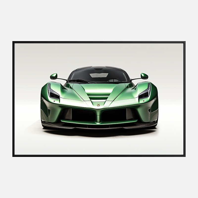 LaFerrari Green Wall Art