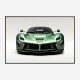 LaFerrari Green Wall Art