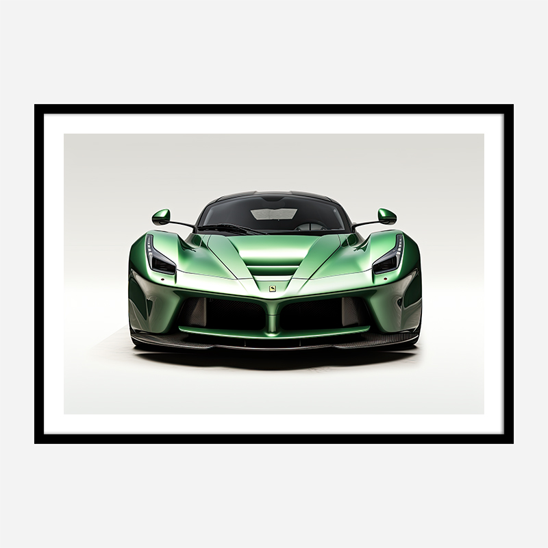 LaFerrari Green Wall Art