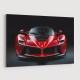 Ferrari LaFerrari Red On Black Wall Art