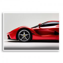 Ferrari LaFerrari Side View Wall Art