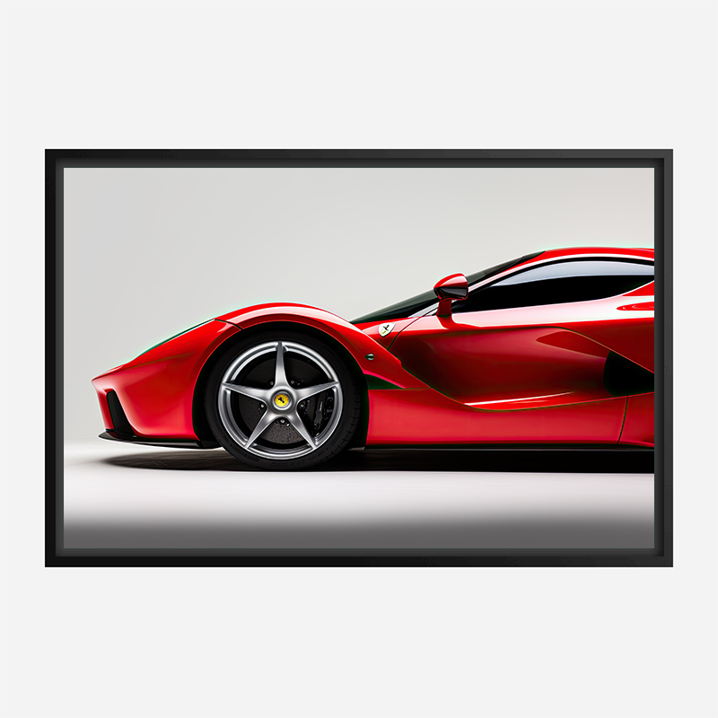 Ferrari LaFerrari Side View Wall Art