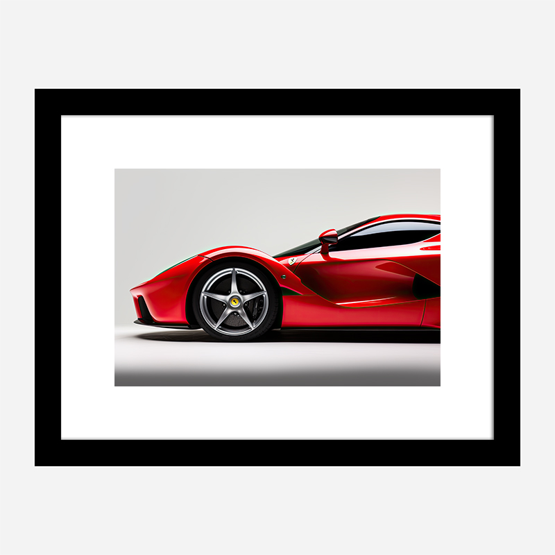 Ferrari LaFerrari Side View Wall Art