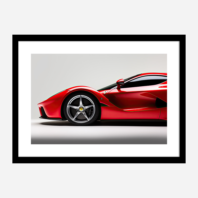 Ferrari LaFerrari Side View Wall Art