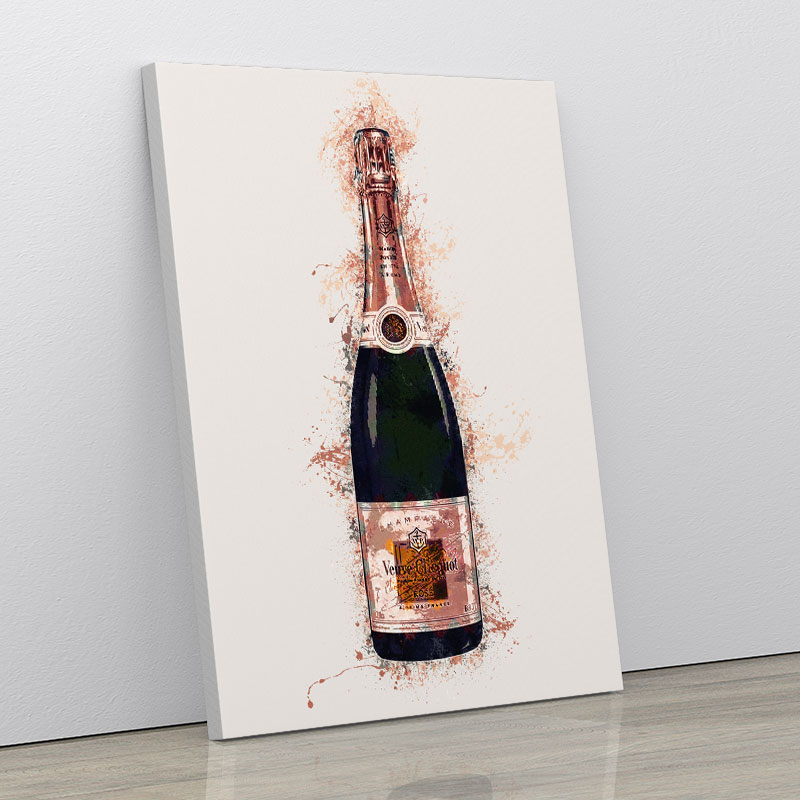 ❤️ Painting Veuve Clicquot Cast Black Champagne canvas print CHM9