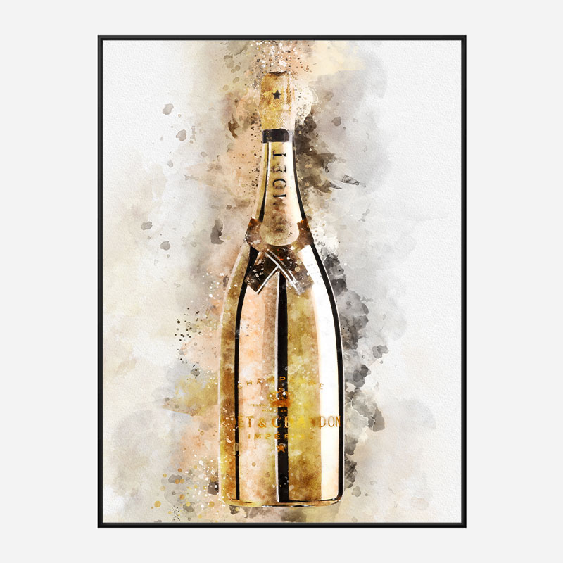 campagne Grommen Krijt Moet & Chandon Golden Edition Champagne Art Print
