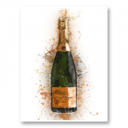 Ace Of Spades Rose Champagne Art Print