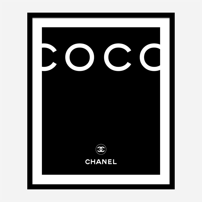 Coco Chanel Logo Wall Art Canvas Print