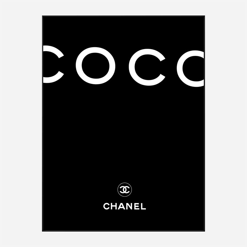 Coco Chanel Logo Canvas Wall Art