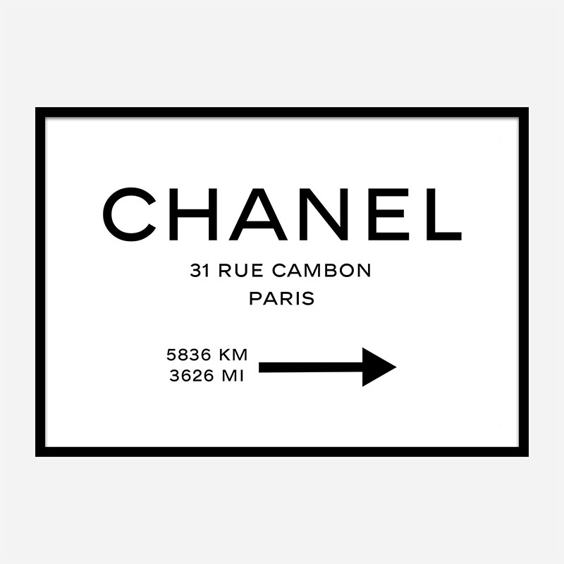 Chanel Street Sign 