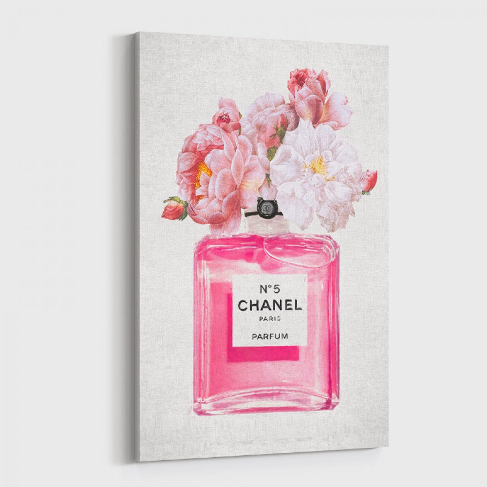 Chanel No 5 Perfume Flowers in Pink