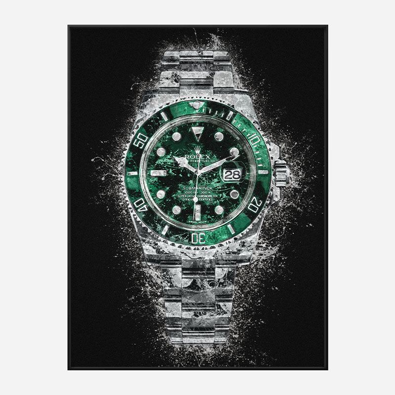 rolex watch painting
