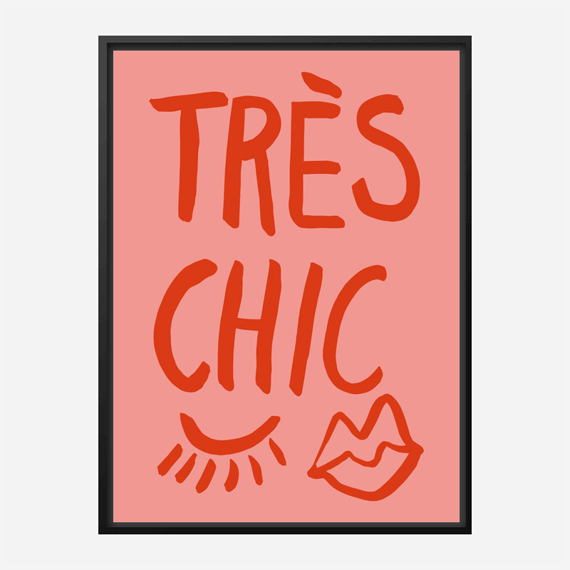 Tres Chic Pink Wall Art Print