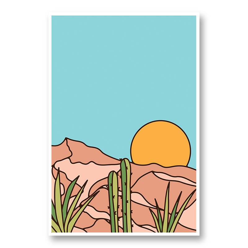 Minimal Desert Sunset