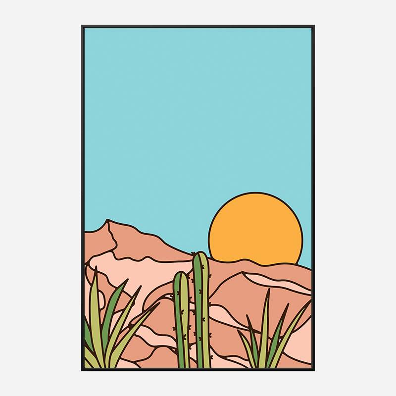 Minimal Desert Sunset