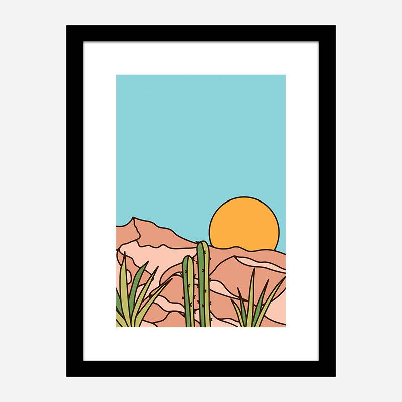 Minimal Desert Sunset