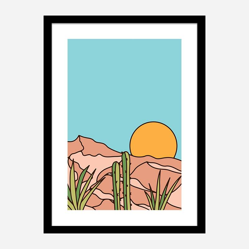 Minimal Desert Sunset