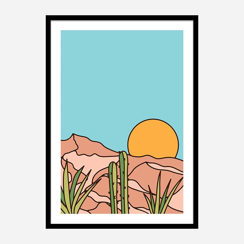 Minimal Desert Sunset