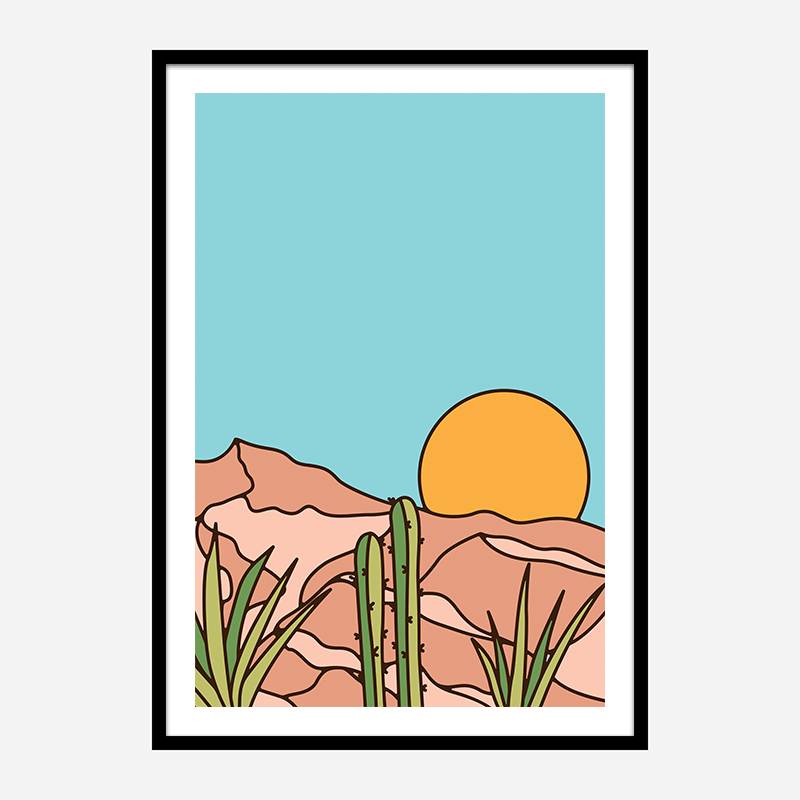 Minimal Desert Sunset