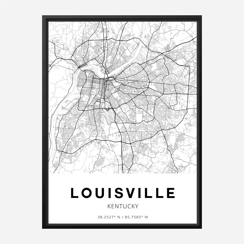 Kentucky Watercolor Map - Louisville Hand Lettering Tote Bag by