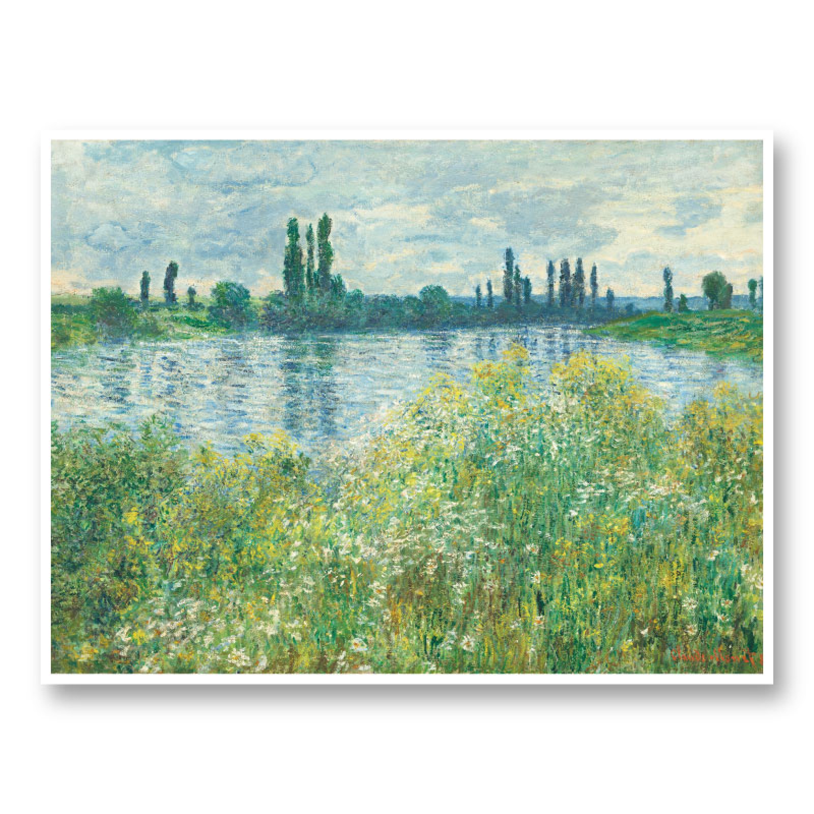 Banks Of The Seine By Claude Monet Art Print