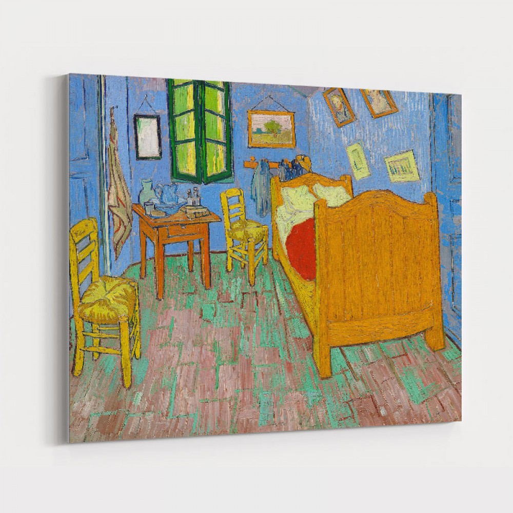 The Bedroom By Vincent Van Gogh Art Print   The Bedroom By Vincent Van Gogh Canvas Art Print 200336 1000x1000 