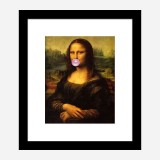 Mona Lisa Bubble Gum Art Print