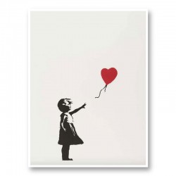Is Banksy Air Art Print In Love The