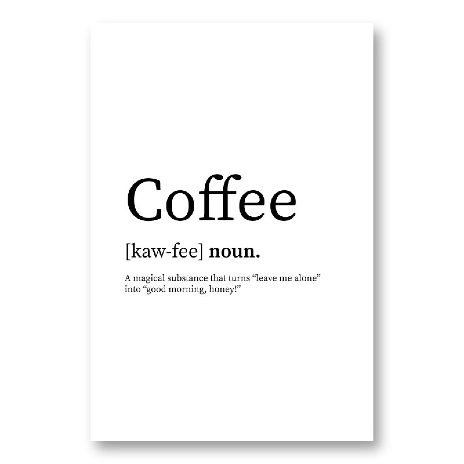 coffee-definition-typography-wall-art