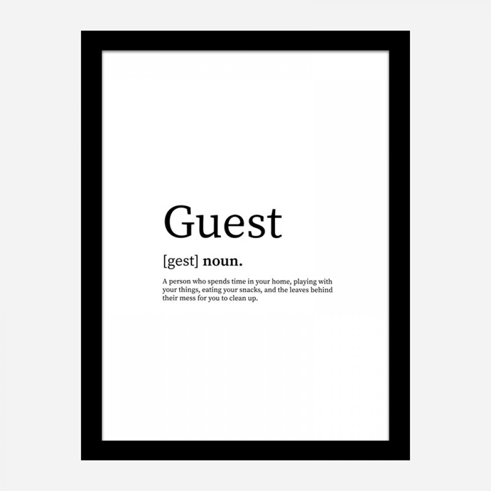 guest-definition-typography-wall-art