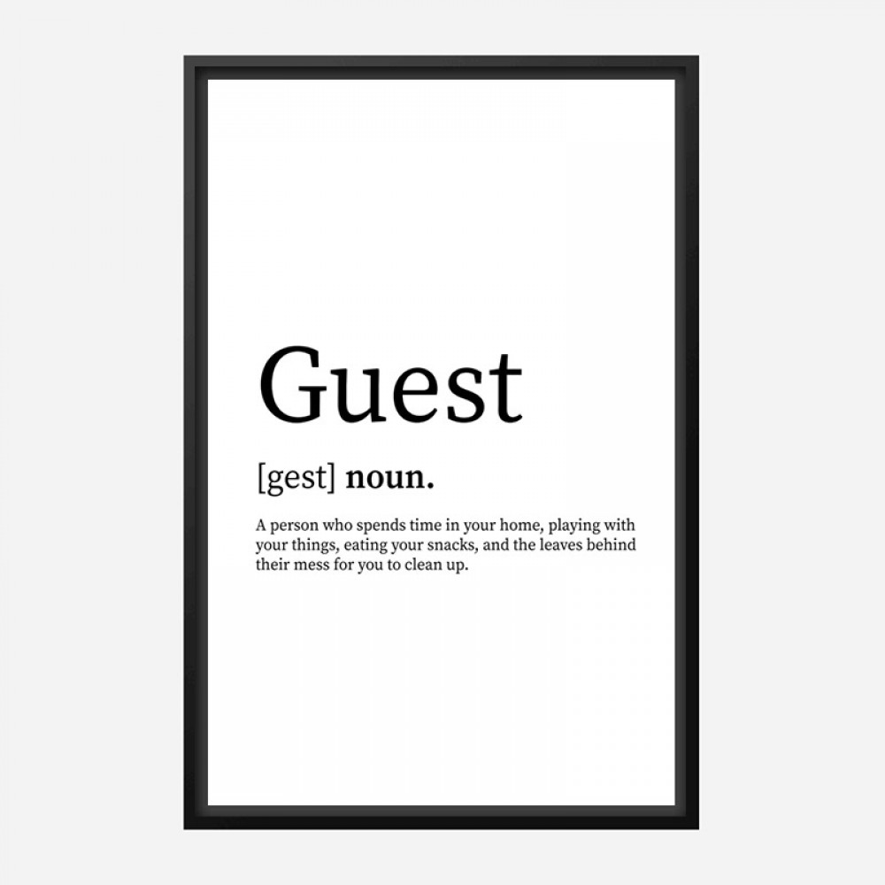 guest-definition-typography-wall-art