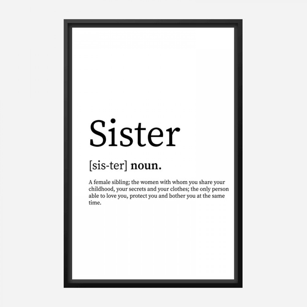 sister-definition-typography-wall-art