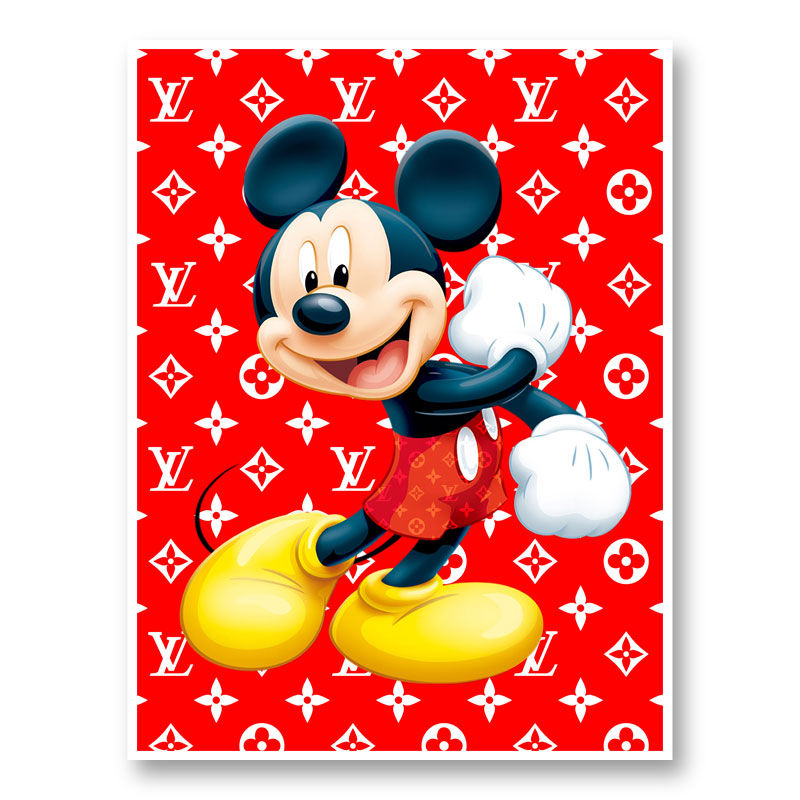 supreme louis vuitton mickey mouse